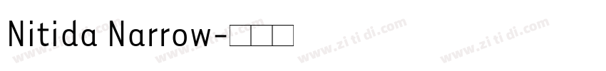 Nitida Narrow字体转换